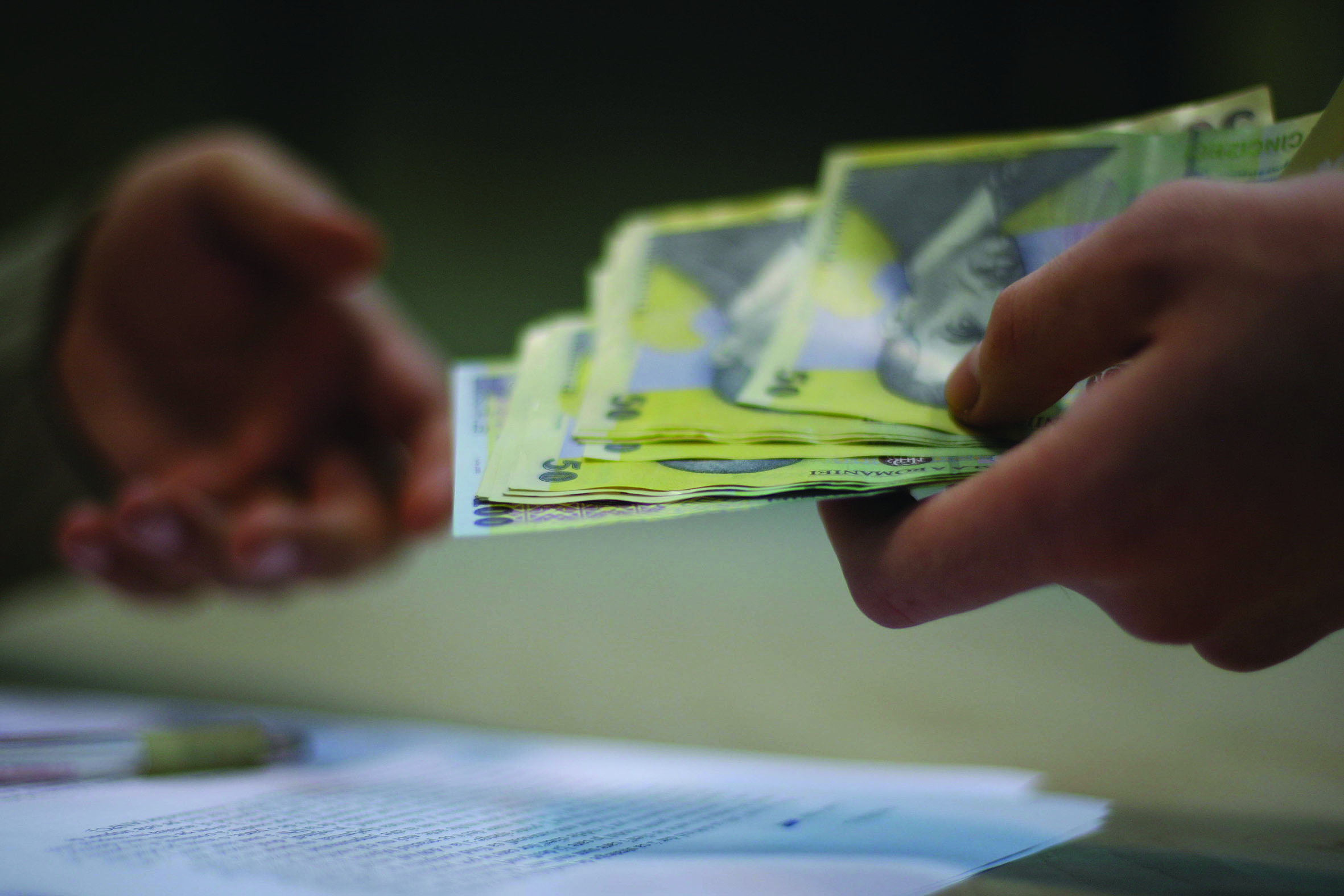 Salariul mediu brut a crescut cu 10,2%  în decembrie