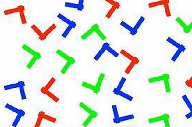 TEST: Găseşte litera T. Indiciu: nu este de culoare roşie