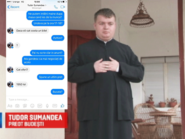 Preot cu Audi A6, acuzat de bişniţă cu bilete la meciul România-Spania. 2.000 de lei, preţul cerut pe OLX