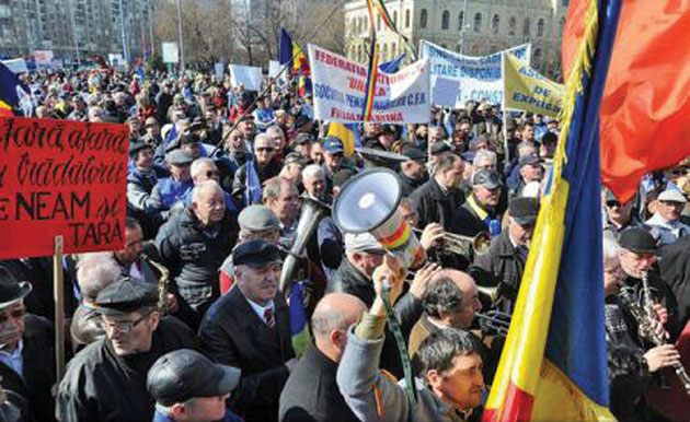 Protest de amploare împotriva Guvernului Cioloş