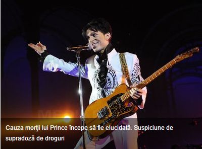 Cauza morţii lui Prince începe să fie elucidată. Suspiciune de supradoză de droguri