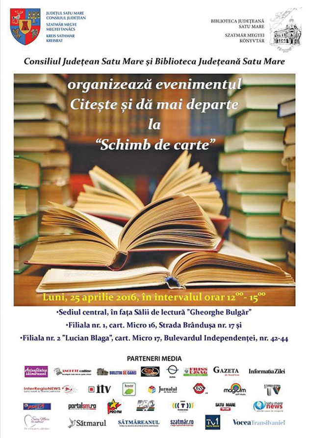 „Citește și dă mai departe la schimb de carte”