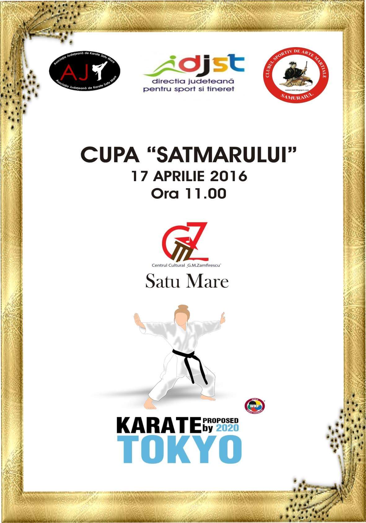 Ediția 2016 a Cupei Sătmarului la karate.