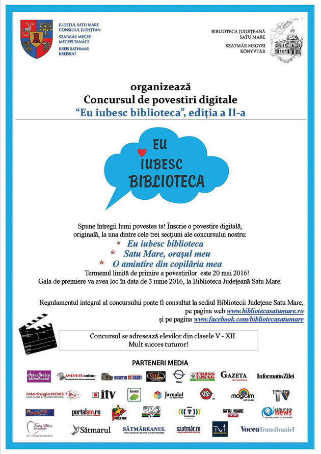 Declaraţie de dragoste: „Eu iubesc biblioteca!”