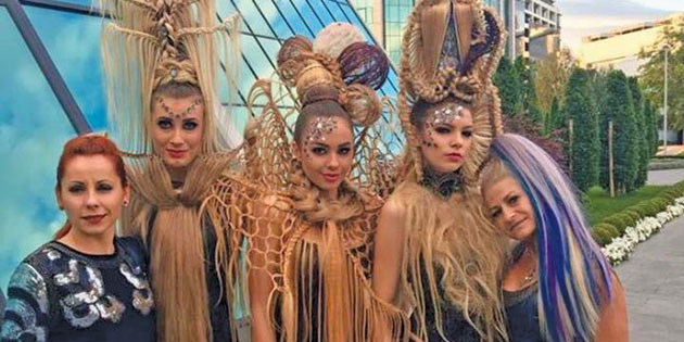 Creaţiile hair-stylistei sătmărence Adriana Popescu au făcut furori la Belgrad