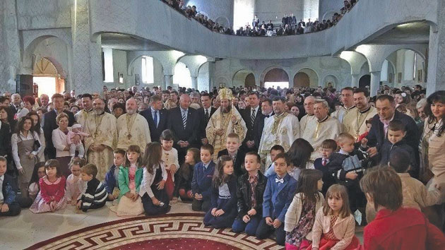 Episcopul Iustin Sigheteanul,  în vizită la Satu Mare