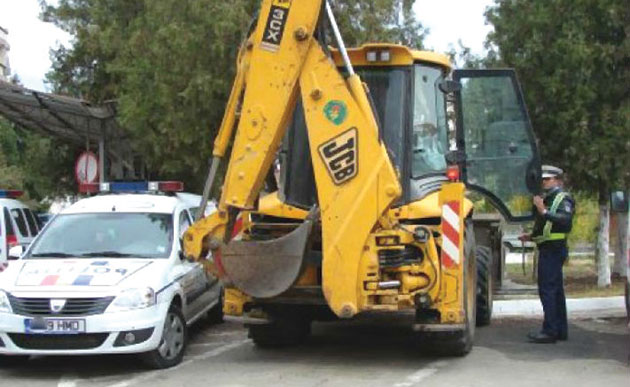 A dat merţanu` pe excavator