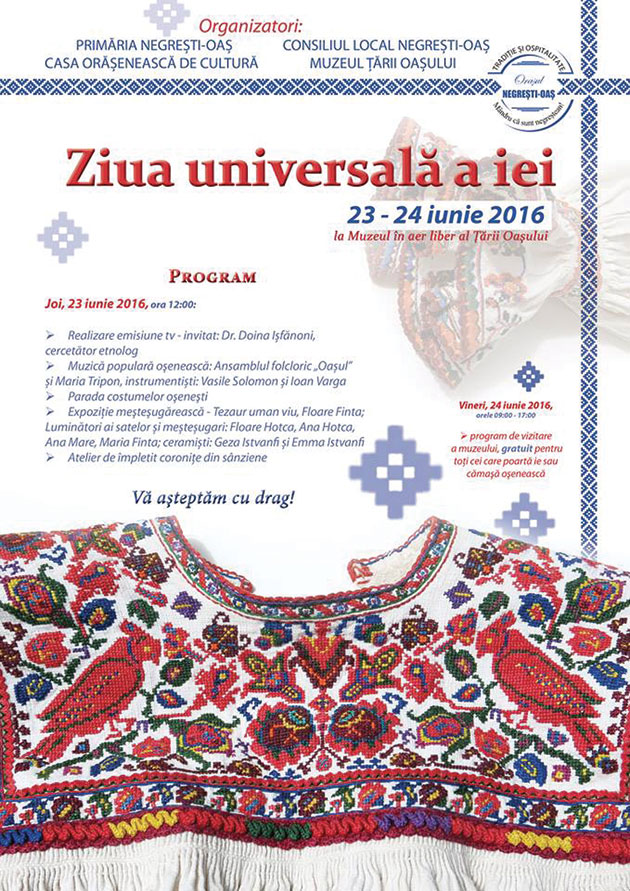 Ziua universală a íei la Muzeul Țării Oașului