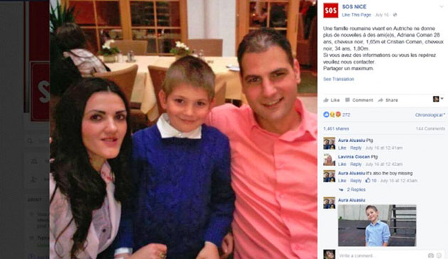 Copilul internat la Nisa, găsit cu ajutorul comunităţii,  nu al autorităţilor