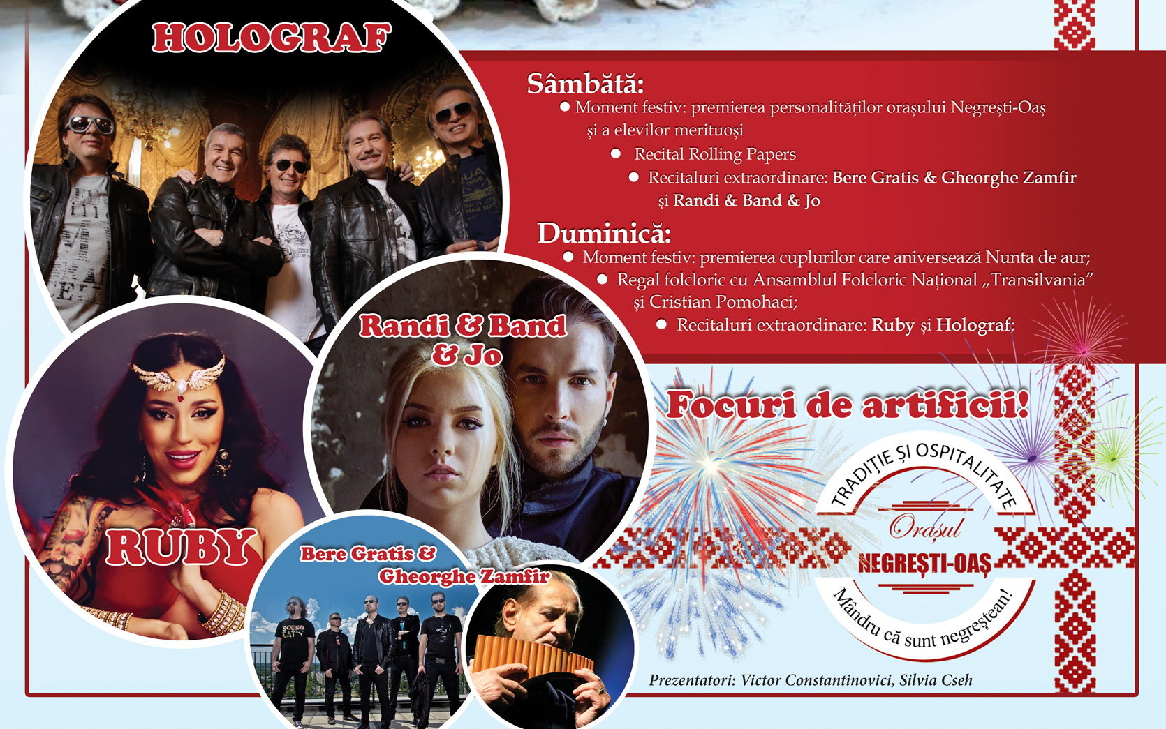 Fiecare parte a judeţului sărbătoreşte