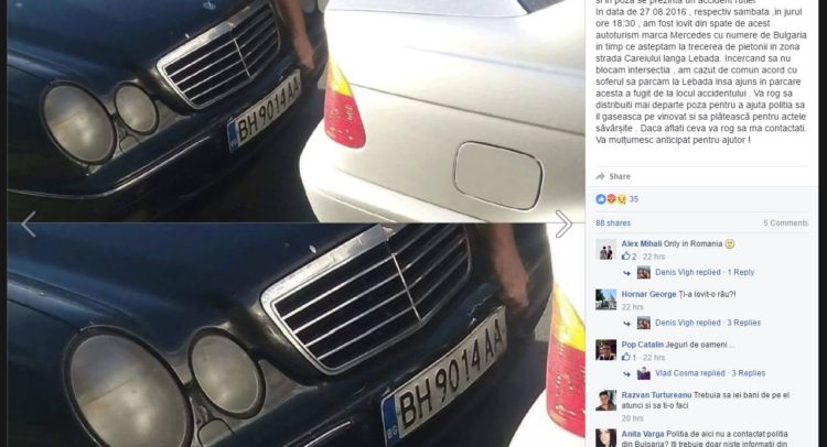 Dat în urmărire generală pe…facebook!