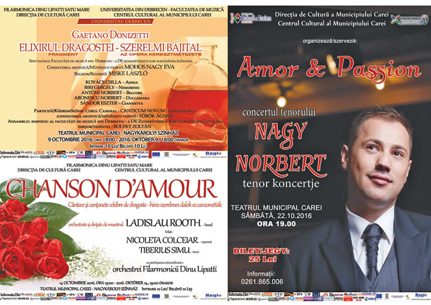 Bilete disponibile pentru concertele luinii octombrie