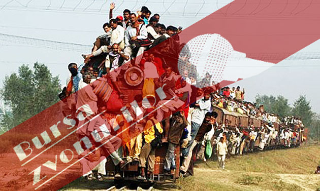 Cu trenul în deplasare!