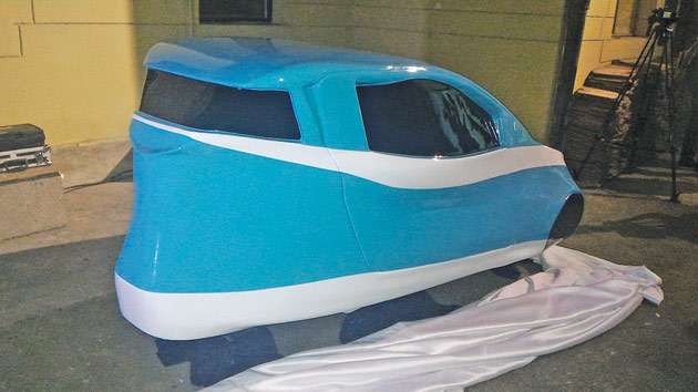 Macheta primei maşini electrice low-cost din România, lansată la Cluj