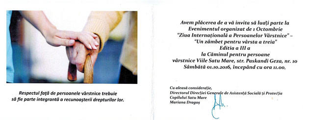 Un zâmbet pentru vârsta a treia