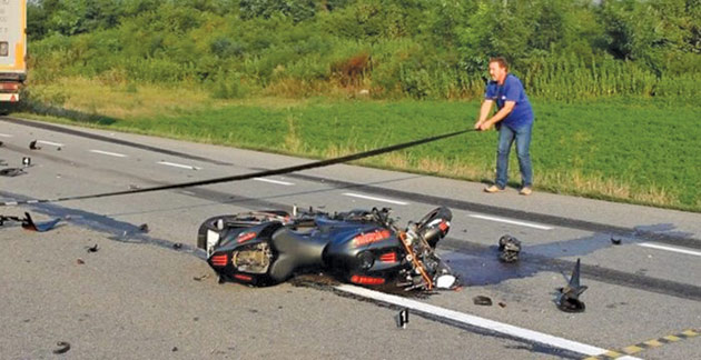 Motociclist accidentat pe DN19