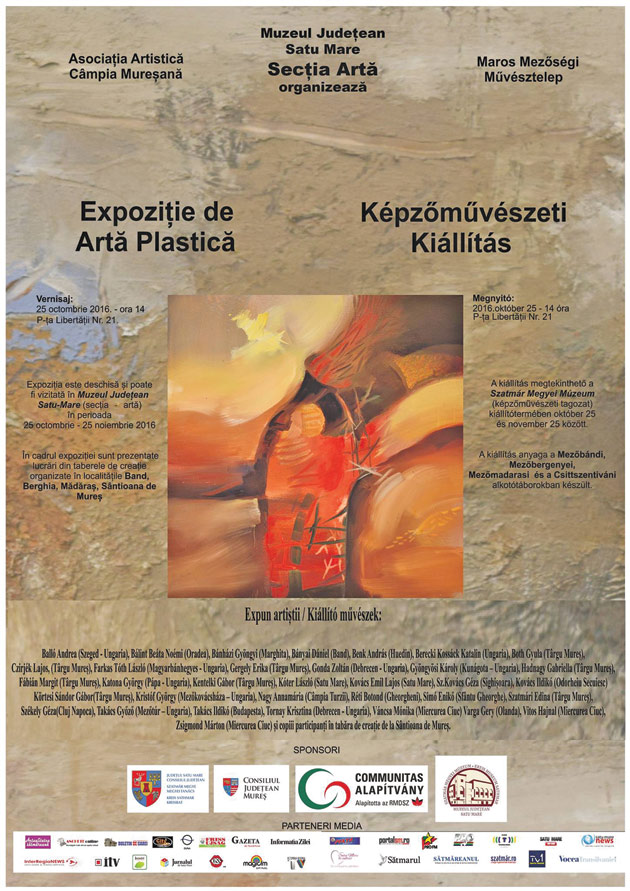 Artiștii plastici târgmureșeni expun la Satu Mare