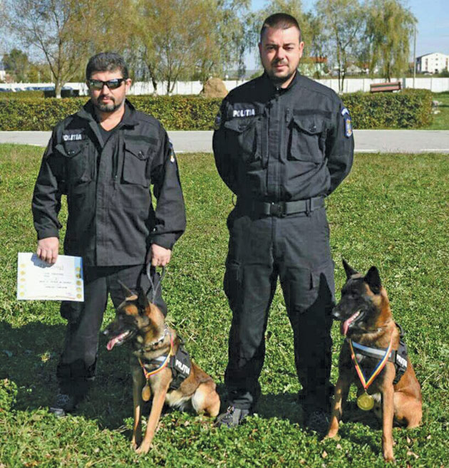 Patrupede în slujba legii şi stăpânii lor devotaţi muncii de poliţie