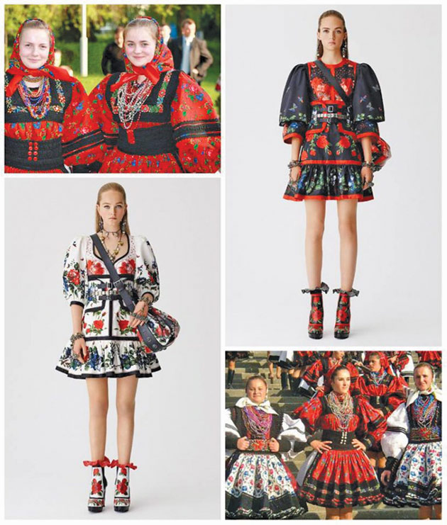Portul popular oșenesc, inspirație pentru noua  colecție Alexander McQueen