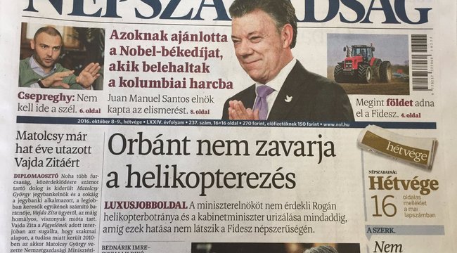 Cel mai mare ziar de opoziţie din Ungaria, suspendat. Jurnaliştii spun că e un “puci” guvernamental