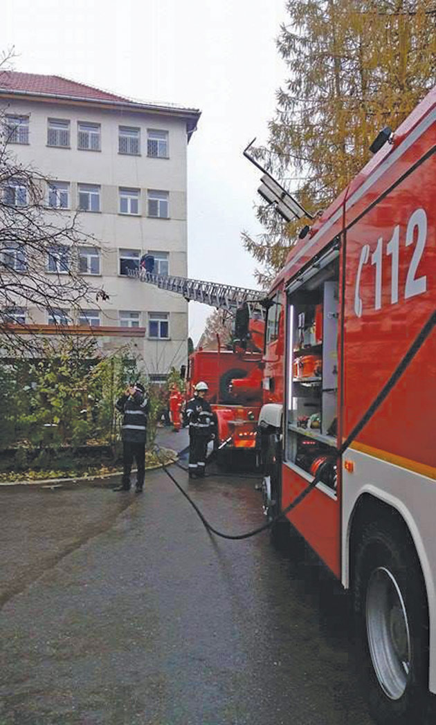 Simulare de incendiu la Spitalul din Negrești-Oaș