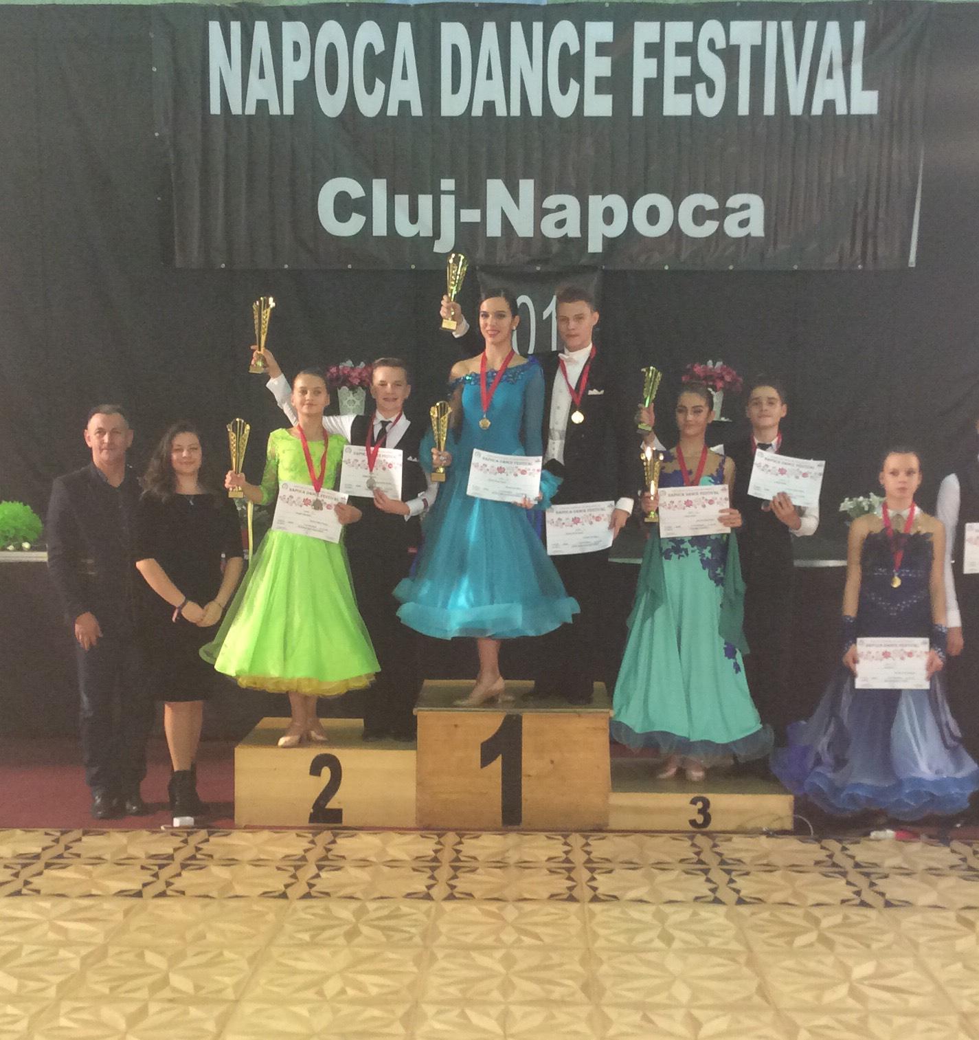 Royal Dance Club, cu două perechi pe podium la Napoca Dance Festival