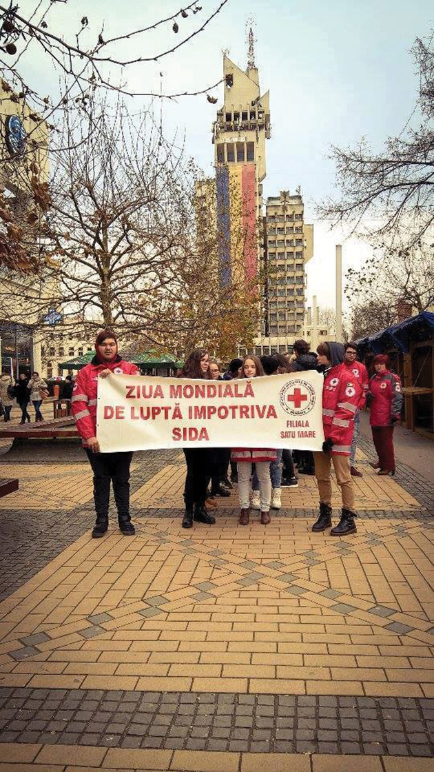 Marș anti-SIDA, organizat de Crucea Roșie Satu Mare