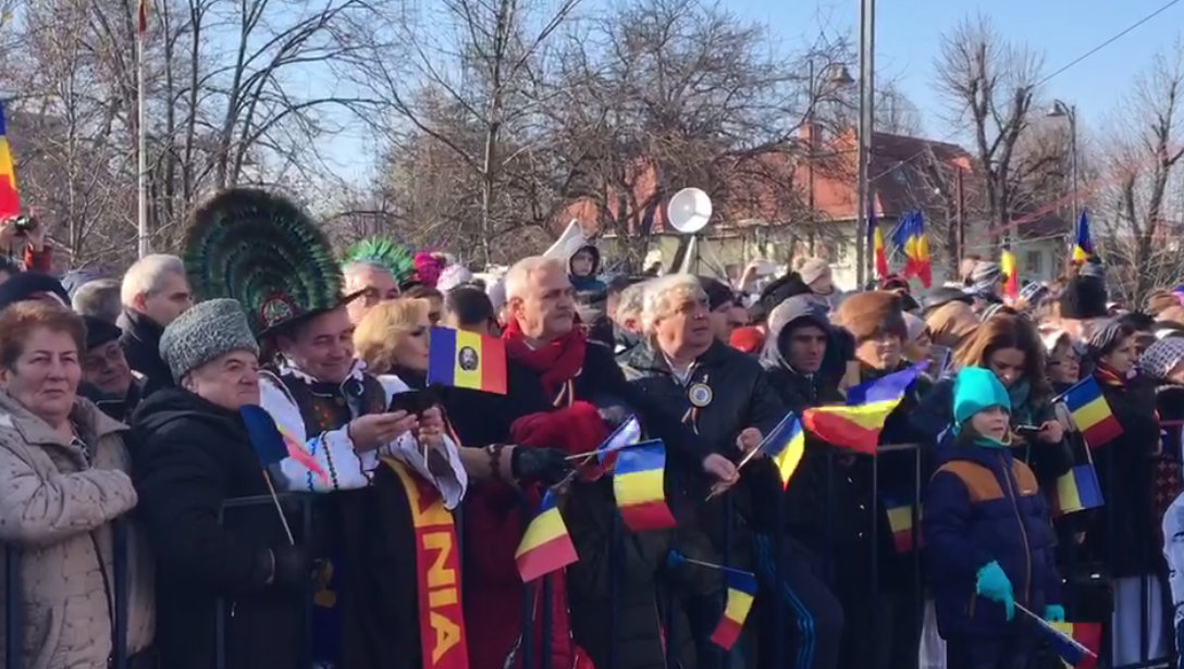 Gabriela Firea, Liviu Dragnea şi Călin Popescu Tăriceanu, în public la parada de 1 Decembrie