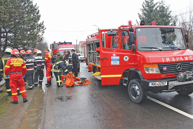 Pompierii au fost la datorie  de sărbători