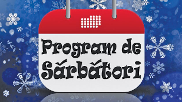 Program de sărbători