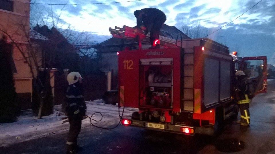 Incendiu la o casă din municipiul Satu Mare