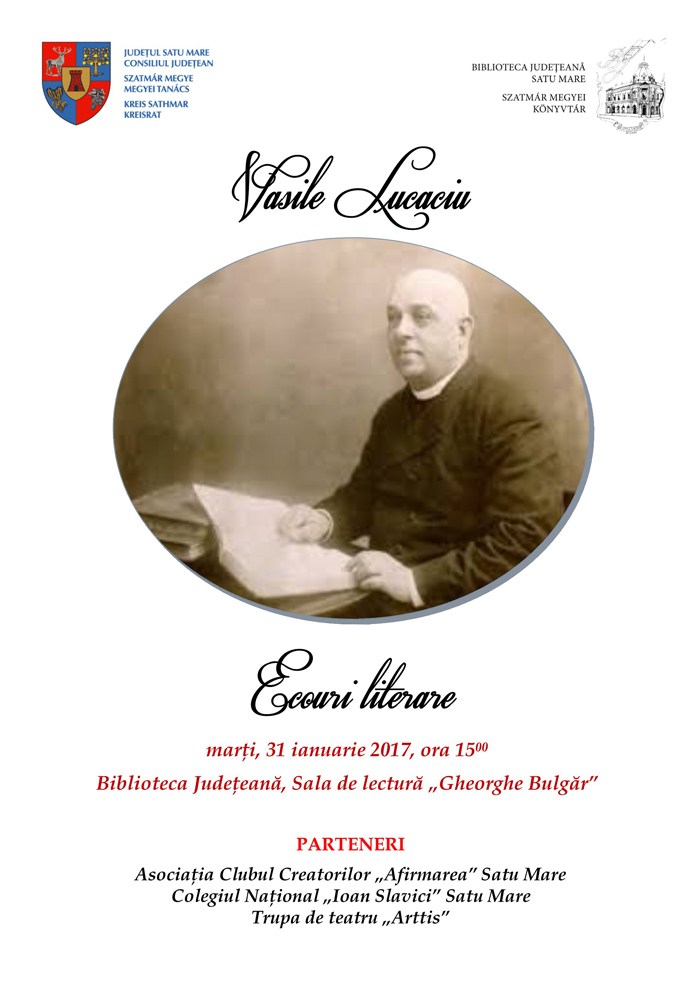 165 de ani de la nașterea lui Vasile Lucaciu