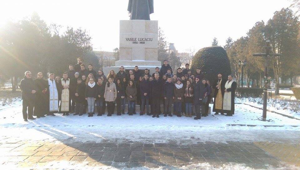 Vasile Lucaciu, comemorat  de către elevi și dascăli