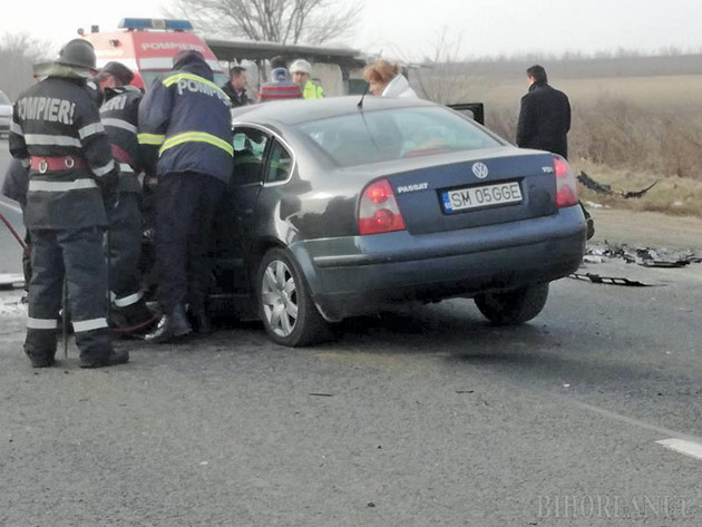 Accident soldat cu sătmăreni răniți grav