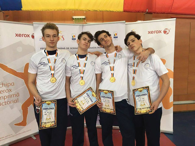 CS Satu Mare e campioană națională la spadă - juniori