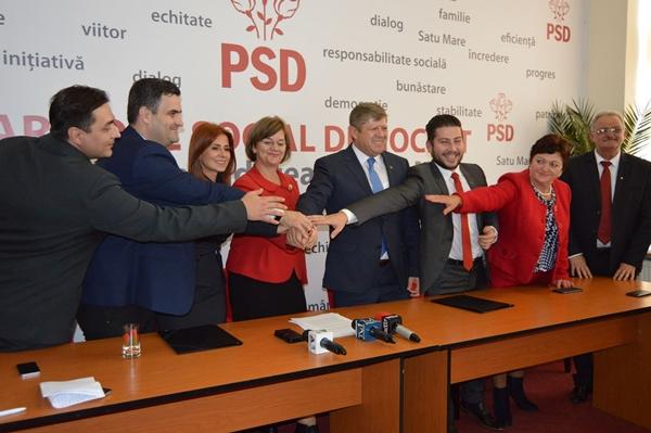 PSD Satu Mare, susținere necondiționată a Guvernului și a președintelui Liviu Dragnea