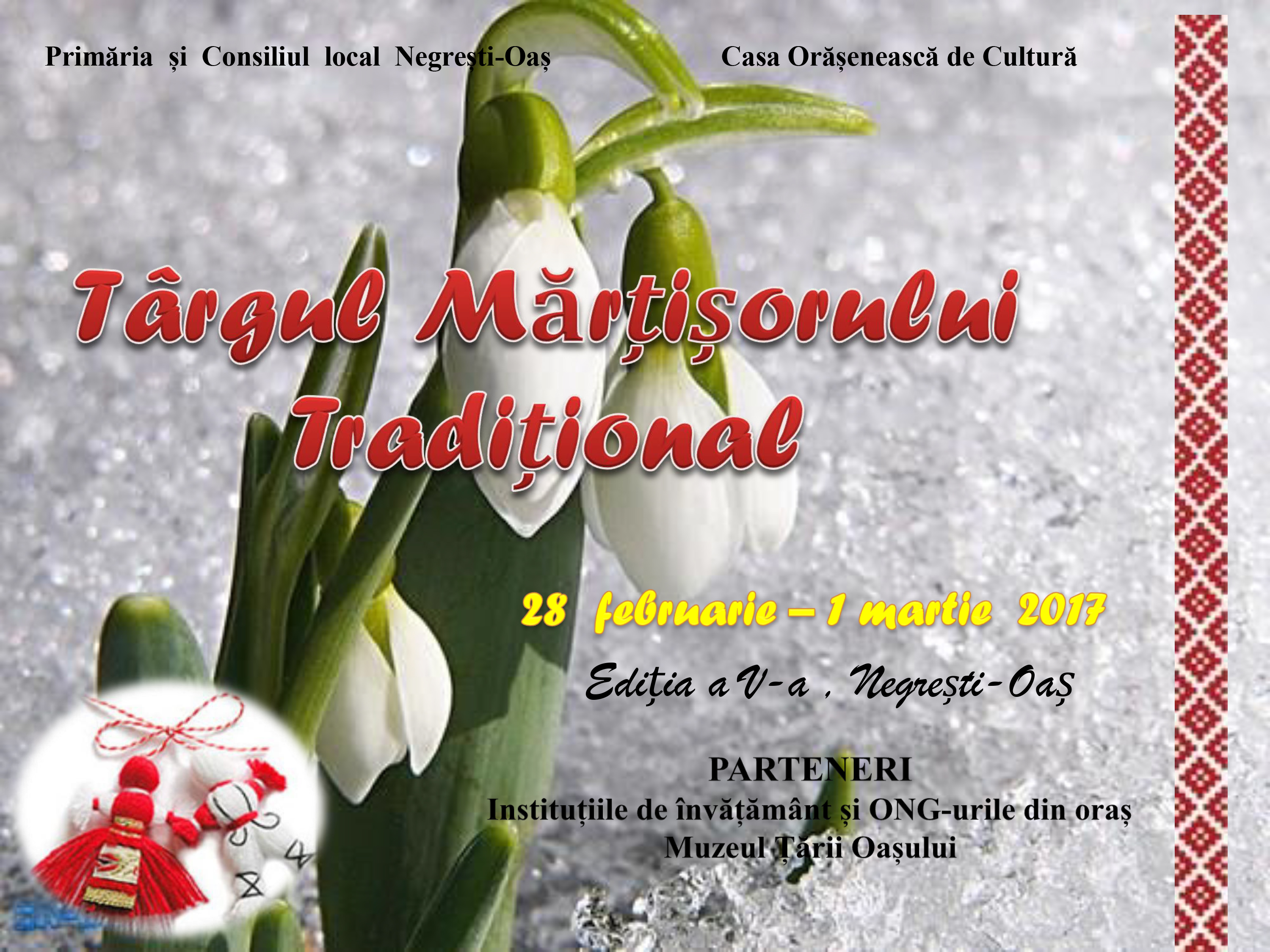 Târgul Mărţişorului Tradiţional, la a V-a ediţie în Negreşti-Oaş