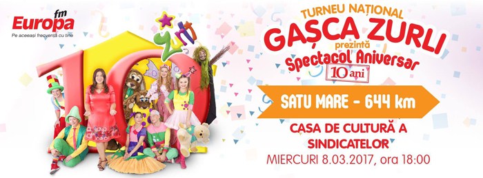 Gașca Zurli, în spectacol la Satu Mare