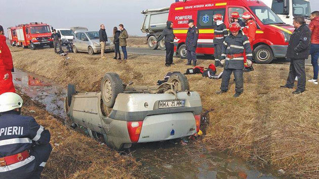 Două accidente grave într-o singură zi în județ