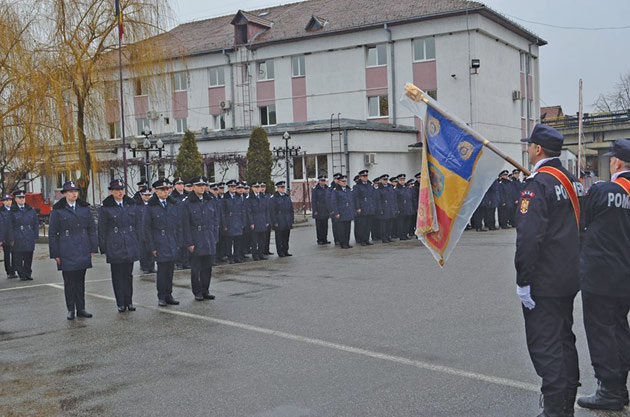 Jurământ militar la pompieri