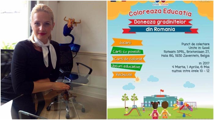O sătmăreancă stabilită în Belgia ajută grădinițele din România