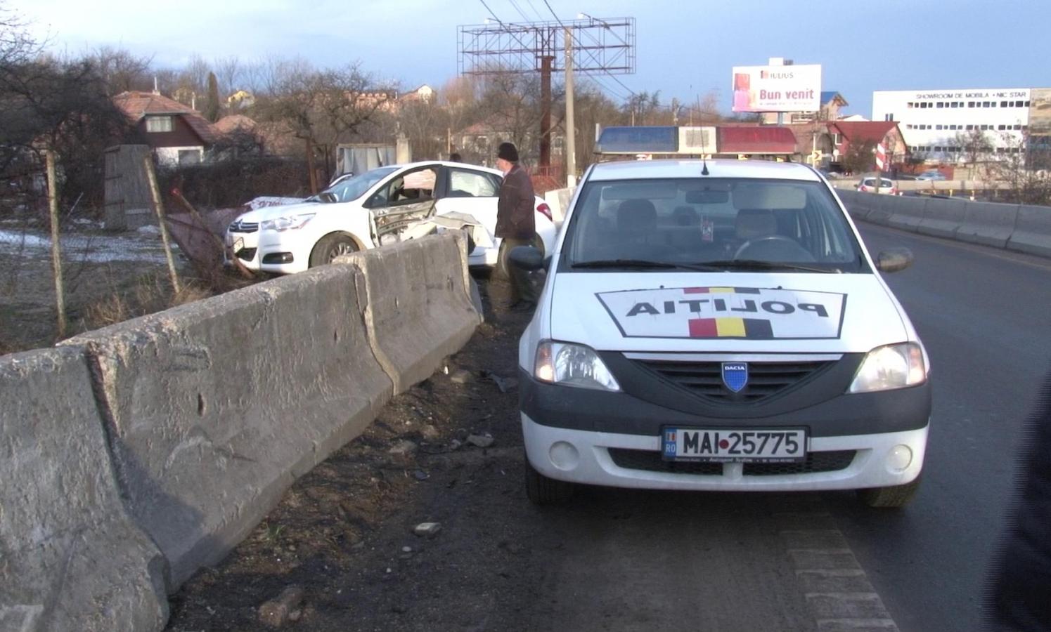 Șofer rănit grav în urma unui accident