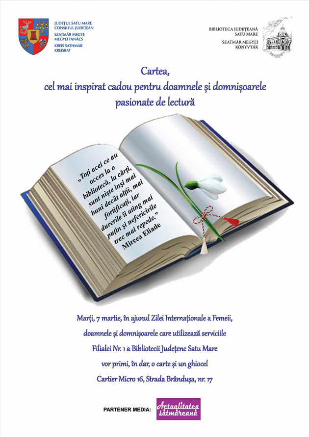 Cartea, cel mai inspirat cadou pentru doamnele și domnișoarele pasionate de lectură