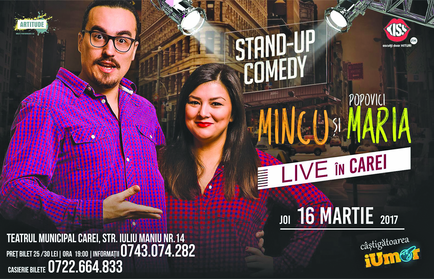 Câștigătoarea Ediției 2016 iUmor, Maria Popovici, ajunge la Carei!