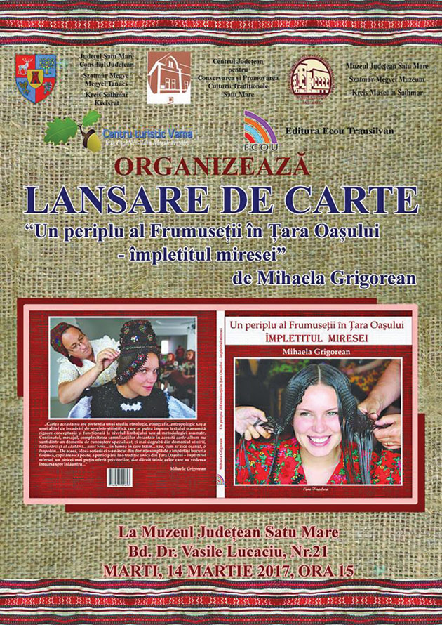 Cartea ”Împletitul miresei”, lansată azi la Satu Mare