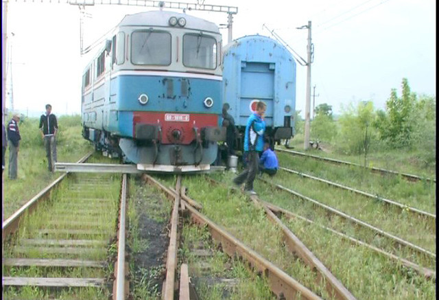 Trenul Satu Mare – Baia Mare a deraiat  ieri dimineață
