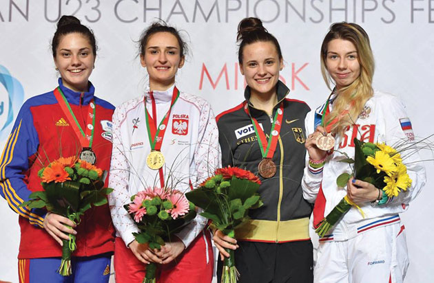 Amalia Tătăran e vicecampioana Europei la spadă