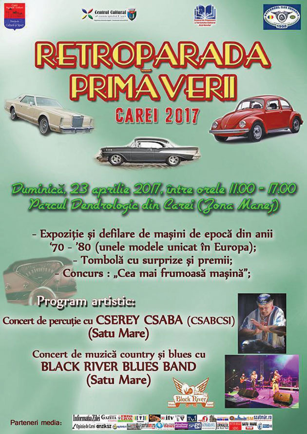 „Retroparada Primăverii”, duminică, în municipiul Carei