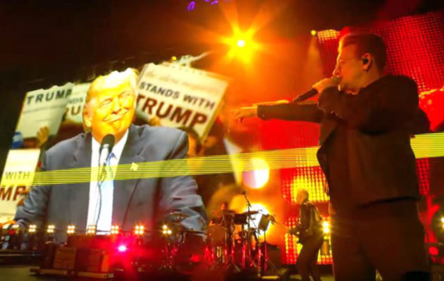 Donald Trump interzis  la concertele U2