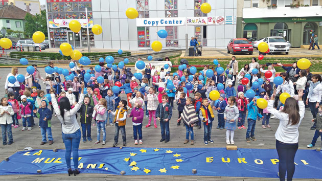Preșcolarii de la GPP “Guliver”, flashmob de Ziua Europei